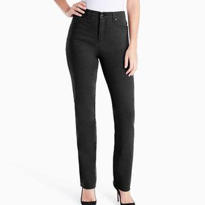 Women's Gloria Vanderbilt Amanda Classic Black Jeans (8S) Excellent Condition